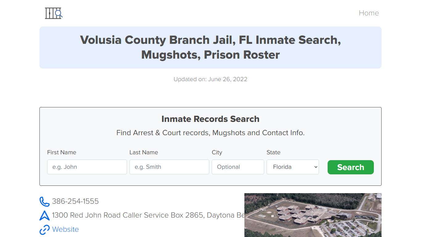 Volusia County Branch Jail, FL Inmate Search, Mugshots ...